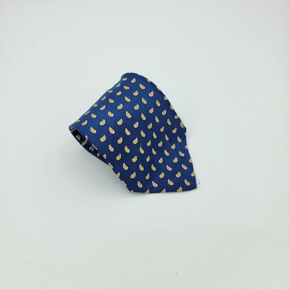 Hunt Club Blue 100% Silk Men’s Necktie Made in Italy Size 58 x 3.75